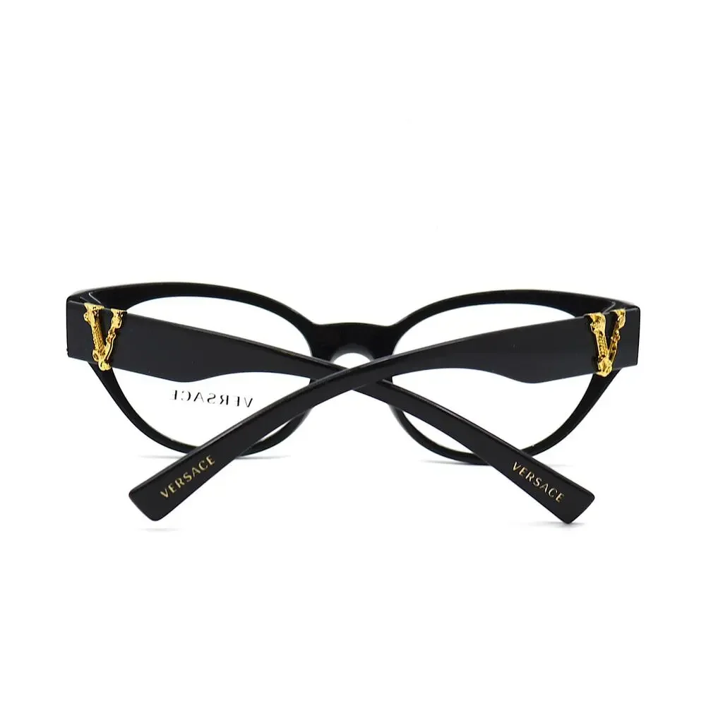 NEW VERSACE VE3282 GB1 BLACK WOMEN AUTHENTIC EYEGLASSES FRAME